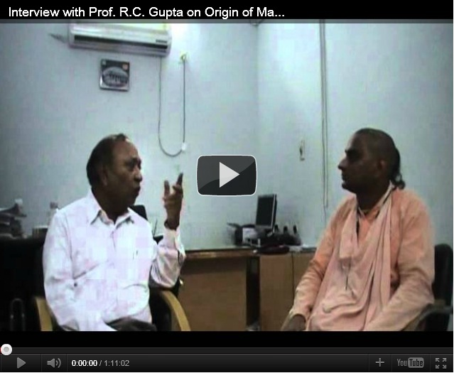 Interview with Prof. R.C. Gupta on Origin of Matter and Origin of Universe